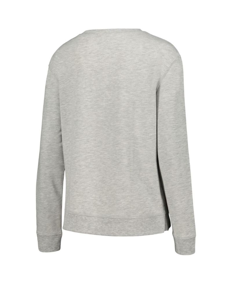 Women's Gray Chicago Bulls Cedar Long Sleeve T-shirt and Shorts Sleep Set
