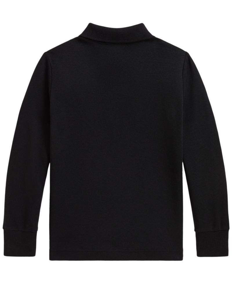 Boys' 2T-7 Soft Cotton Long-Sleeve Polo Shirt