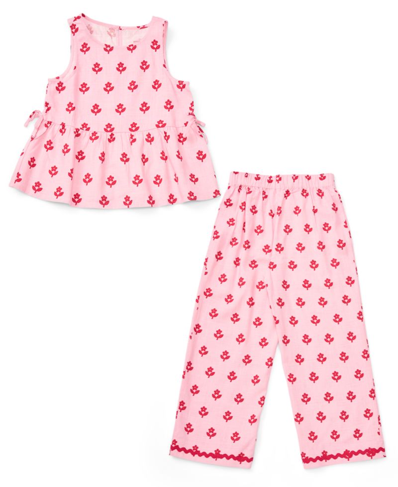 Girls' 7-16 Sleeveless Peplum Top