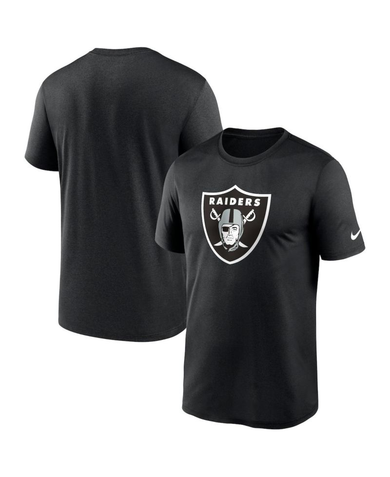 Men's Black Las Vegas Raiders Legend Logo Performance T-shirt