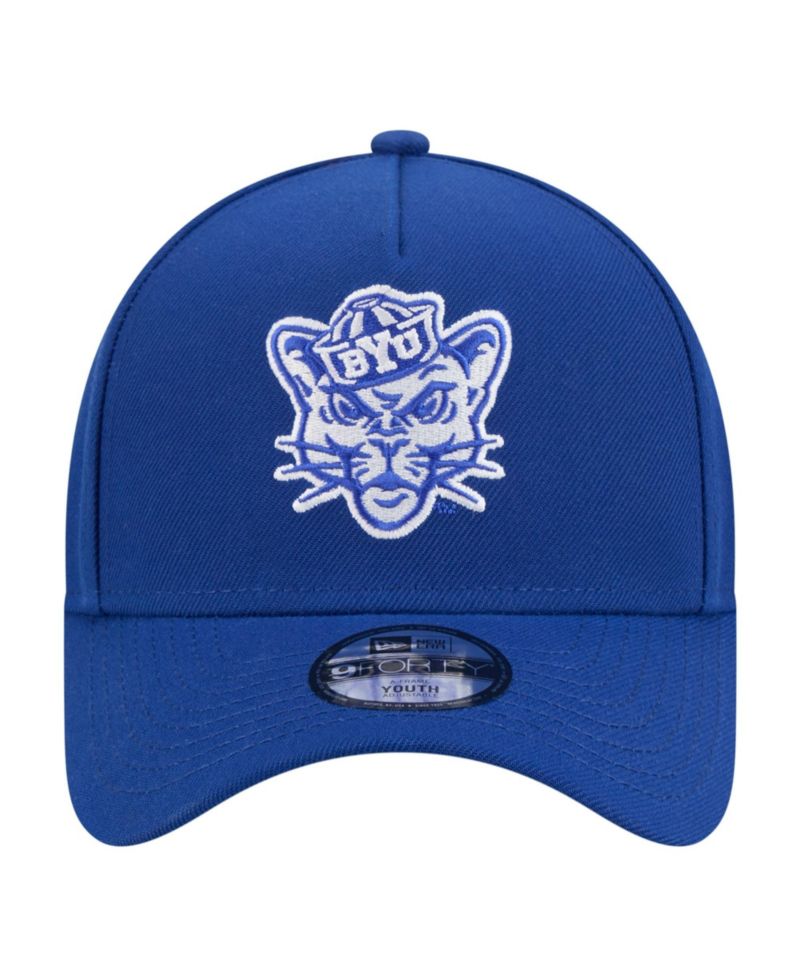Big Boys and Girls Royal BYU Cougars 9FORTY A-Frame Adjustable Hat