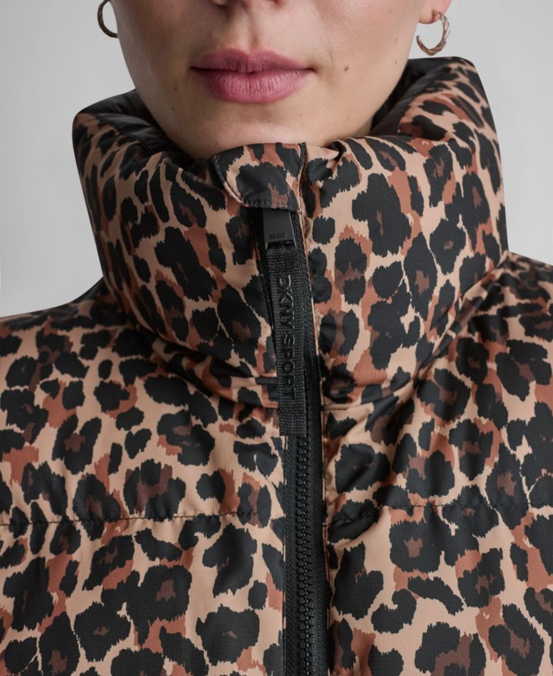 Women's Puffer Animal-Print Vest