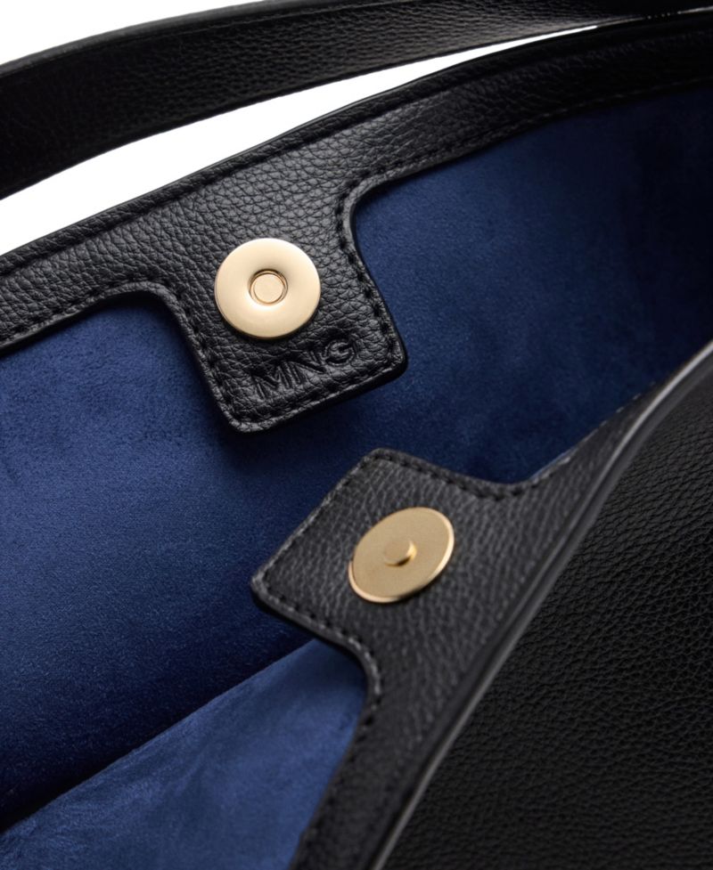 Buckle Faux Leather Adjustable Bucket Bag