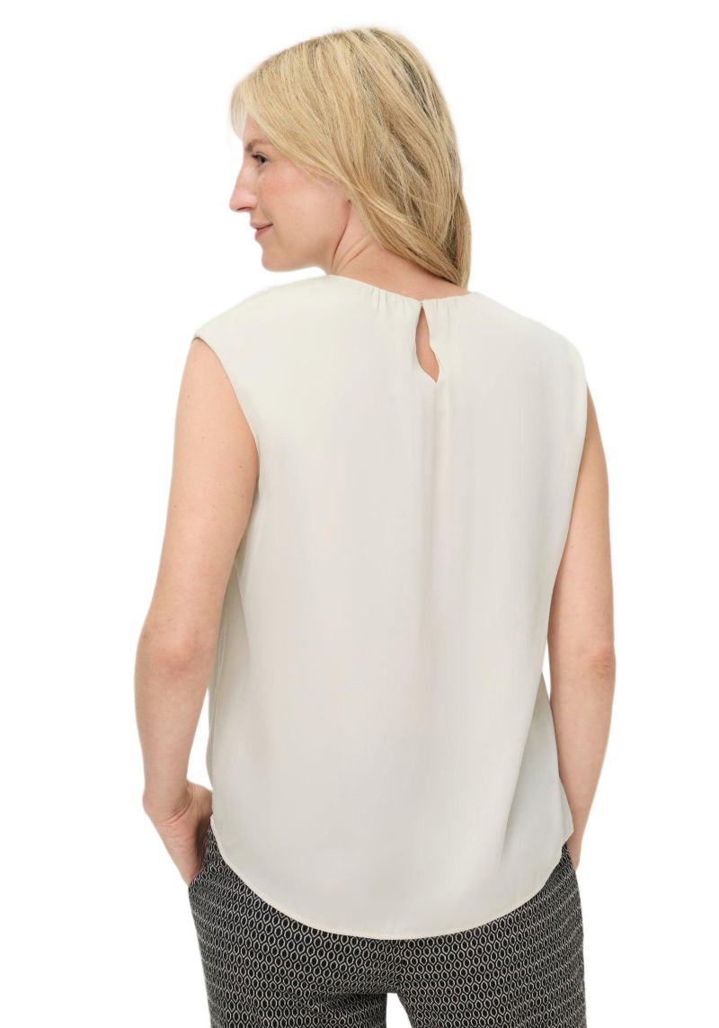 Women's Satin Effect Sleeveless Shell Top