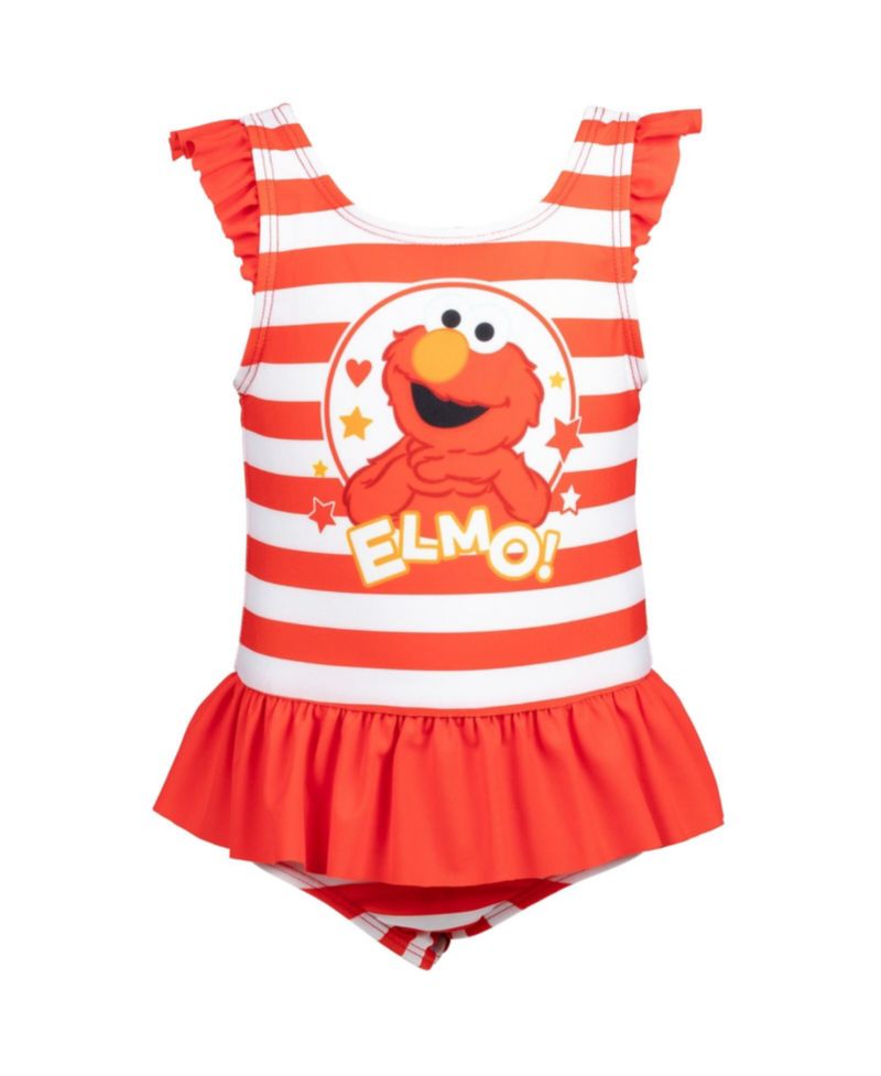 Toddler Girls Elmo One Piece Bathing Suit Dress