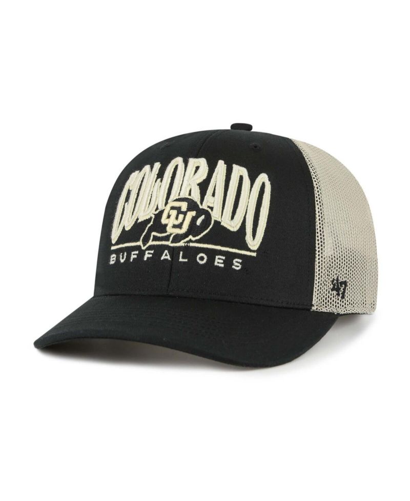 Men's Black Colorado Buffaloes Arid Adjustable Trucker Hat