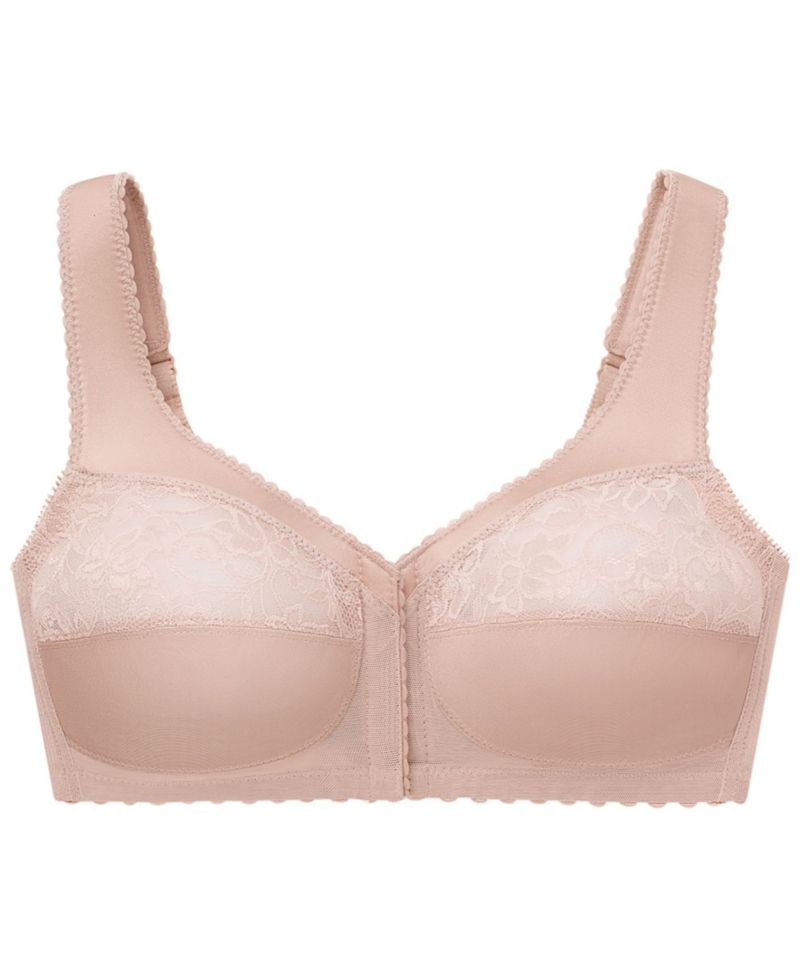 Women's Full Figure Plus Size MagicLift Front Close Support Bra 1200