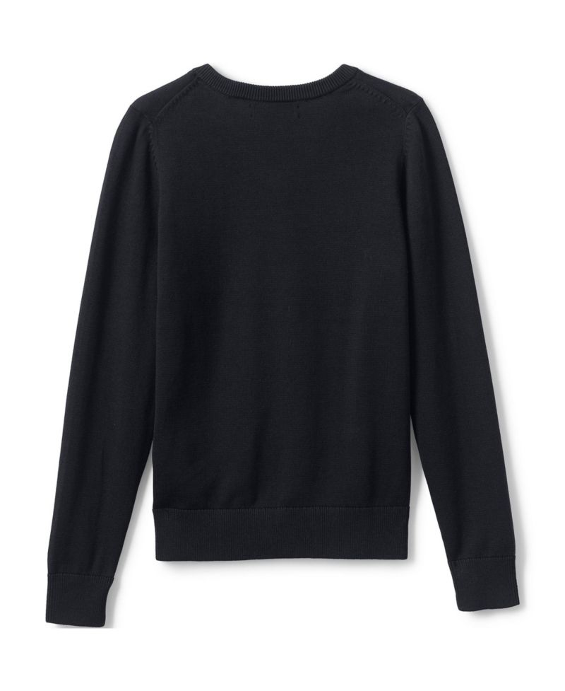Child School Uniform Boys Cotton Modal Fine Gauge V-neck Sweater