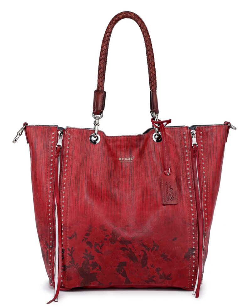 Women's Barracuda Hand Painted Clasp Closure Tote Bag