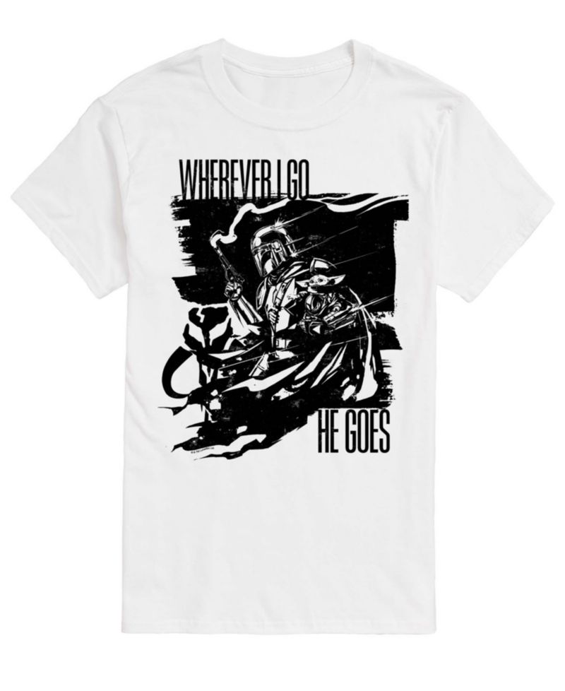 Men's The Mandalorian & Grogu Wherever I Go Graphic T-Shirt