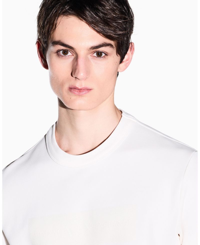Men's White Edition Short Sleeve Layered Sweater