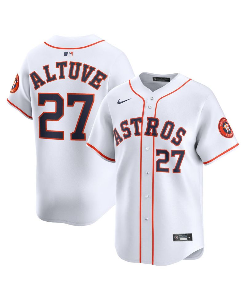 Men's Jose Altuve Gray Houston Astros Road Limited Player Jersey