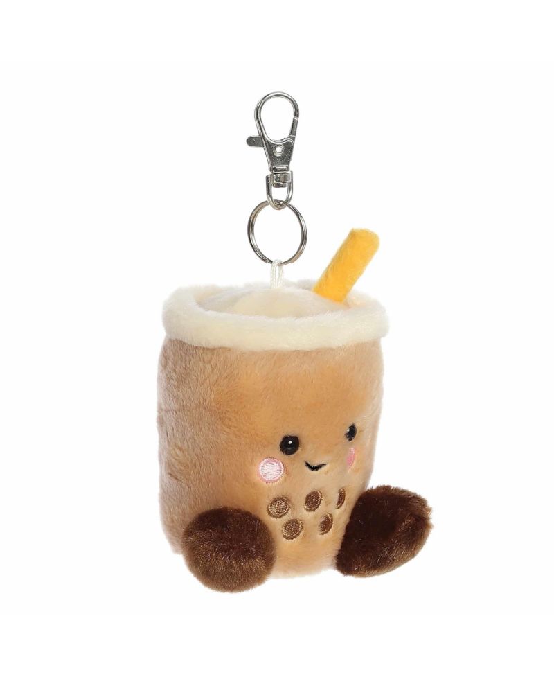 Mini Milky Tea Boba Palm Pals Adorable Clip-On Brown 4