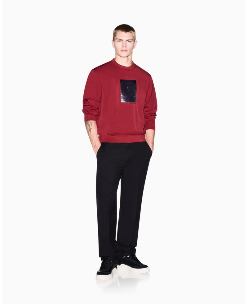Men's Box Floral Crewneck Sweatshirt