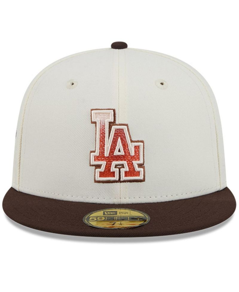 Men's Natural/Brown Los Angeles Dodgers Pumpkin Spice 59FIFTY Fitted Hat