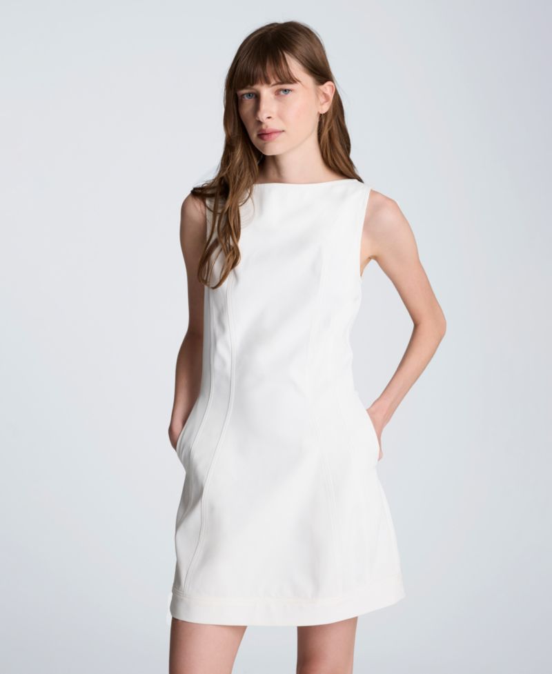 Women's Boat Neck Sculpt Mini Dress