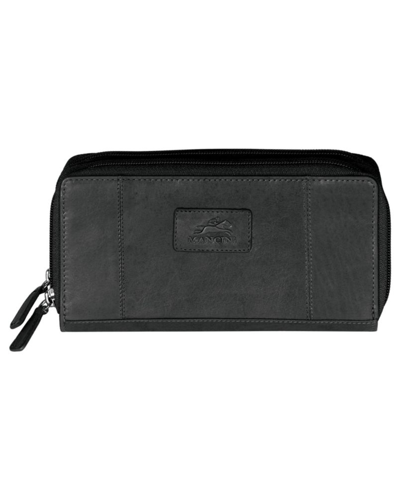 Casablanca Collection RFID Secure Double Zipper Wallet