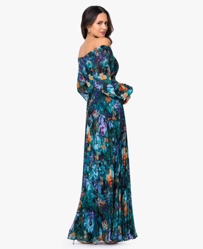 Women's Off-The-Shoulder Long-Sleeve Gown
