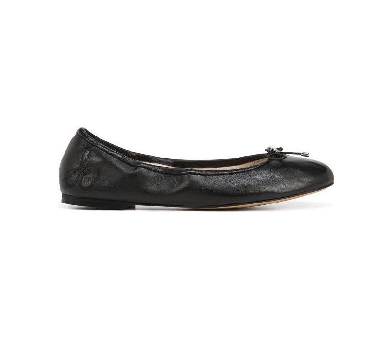 Felicia Leather Cushioned Ballet Flats