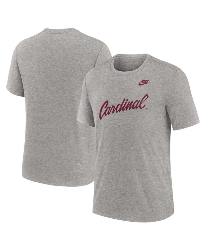 Men's Heather Gray Stanford Cardinal Blitz Evergreen Legacy Primary Tri-Blend T-Shirt