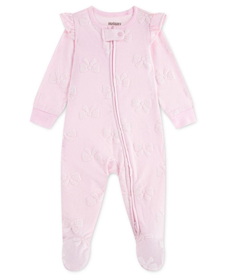 Baby Girls' Babywear Long-Sleeve Footed Coverall