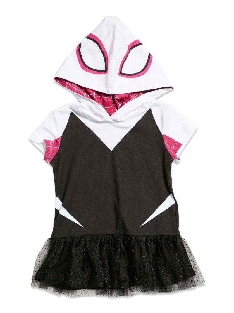 Toddler Girls Marvel Cosplay T-Shirt Dress and Leggings Outfit Set