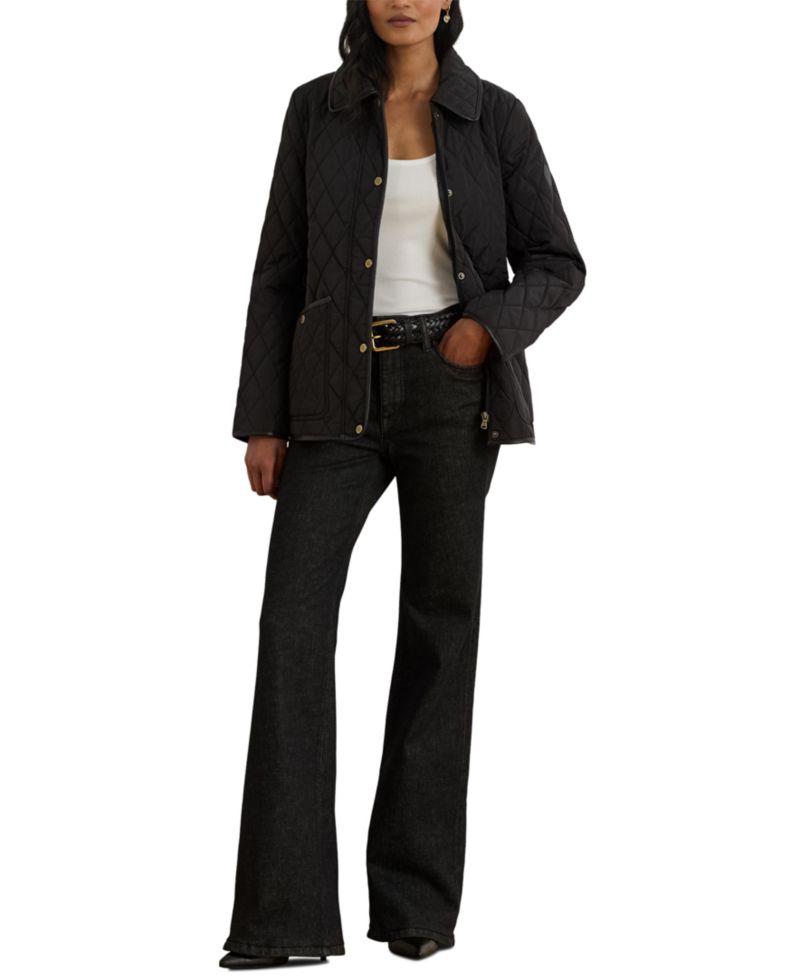Women's Quilted Velboa-Lined Coat