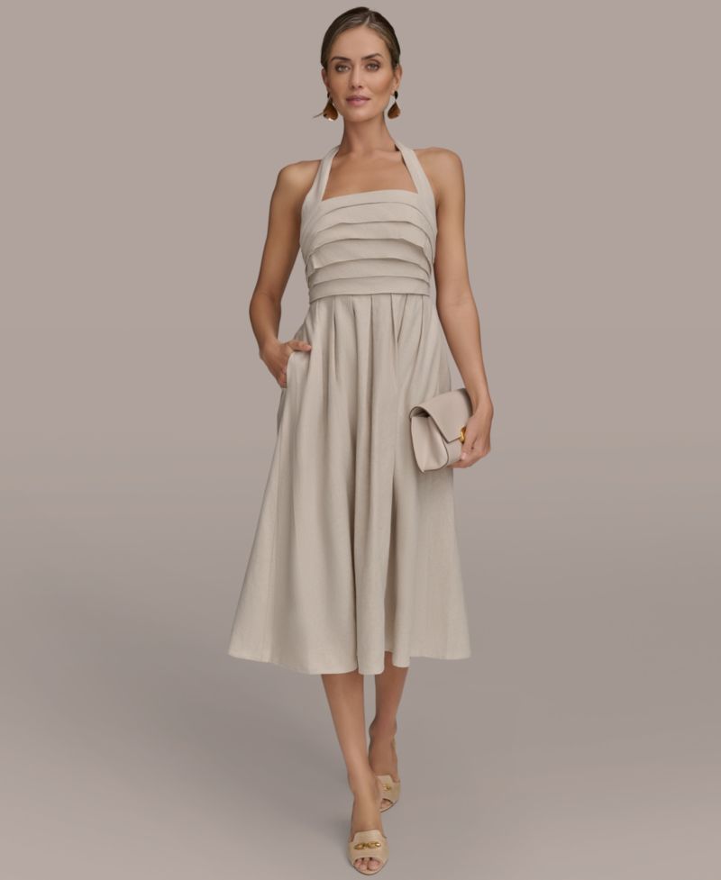 Women's Tie-Back Midi Dress