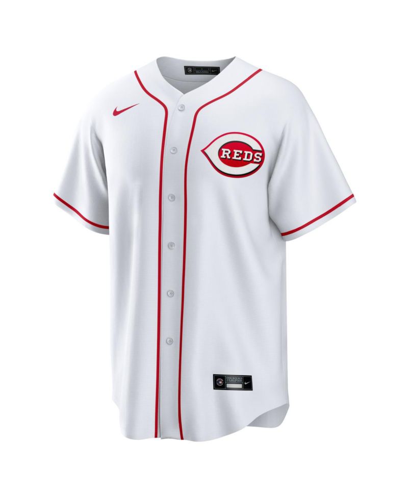 Men's White Cincinnati Reds Home Big & Tall Replica Jersey