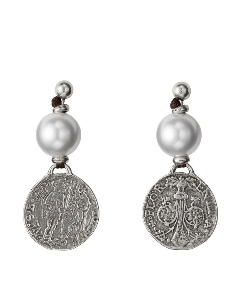Sterling Silver Resin Stone Earrings