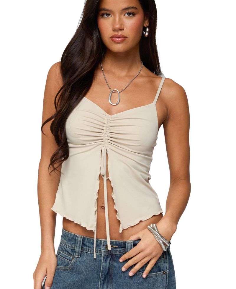 Women's Landon Drawstring Split Front Top
