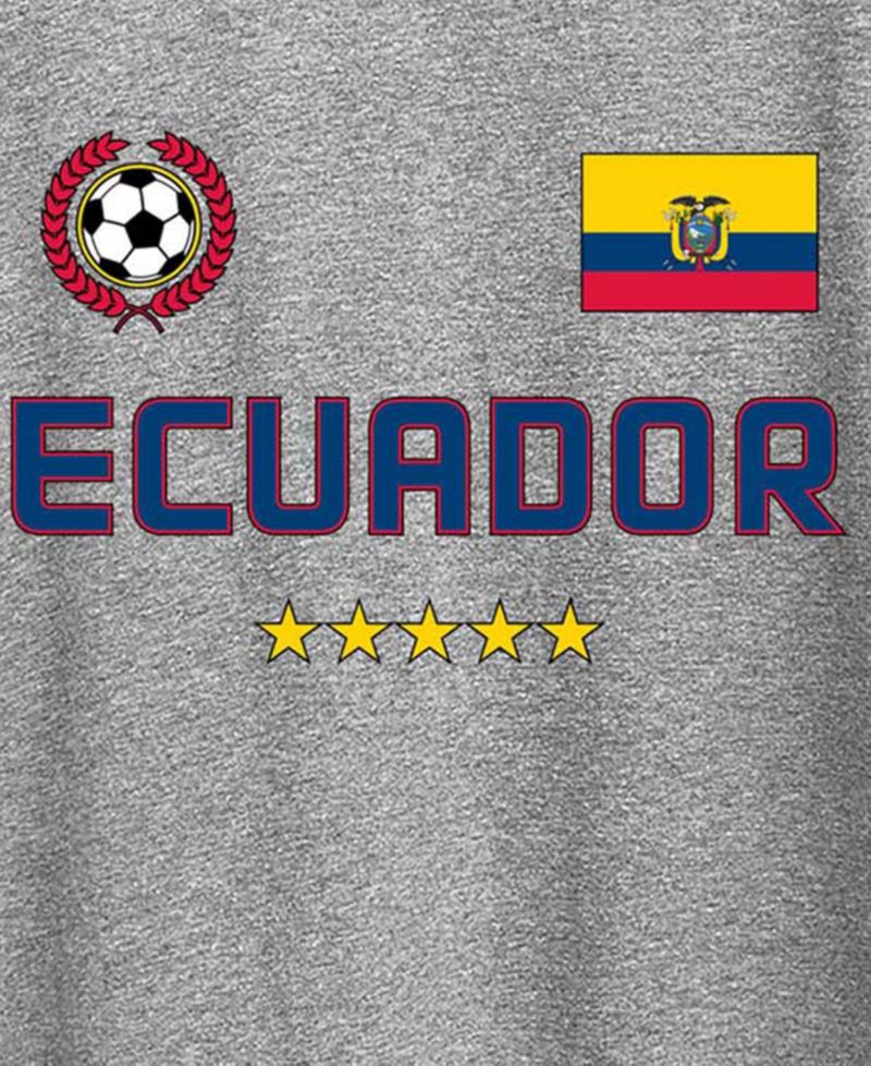 Plus Size Ecuador Soccer Graphic T-Shirt