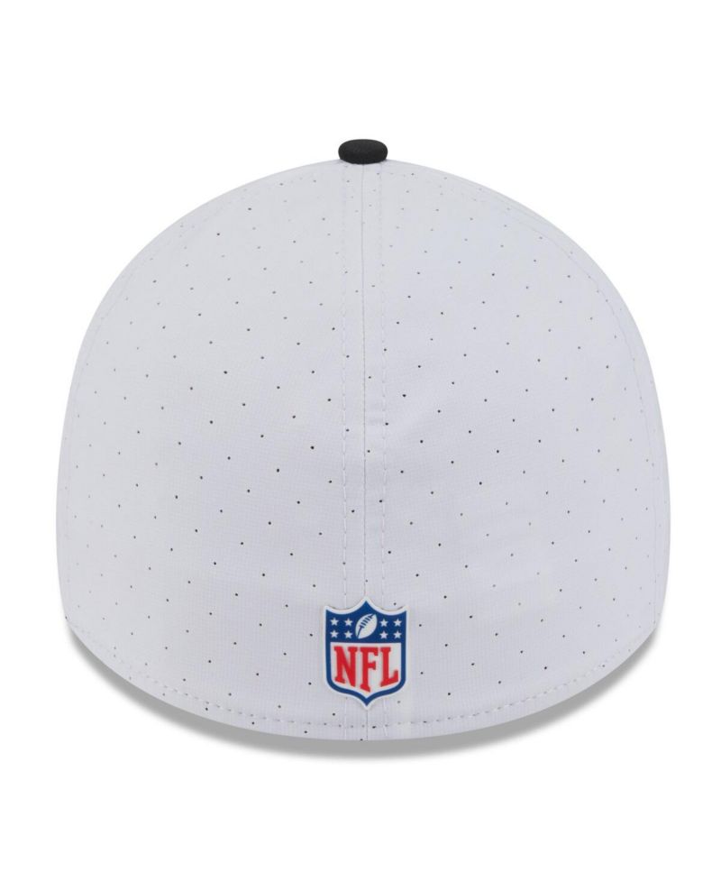 Men's White/Black Jacksonville Jaguars 2025 NFL Training Camp 39THIRTY Flex Hat