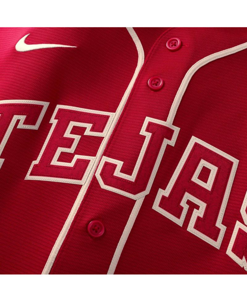 Men's Brandon Nimmo Red Texas Rangers 2026 City Connect Stadium Jersey