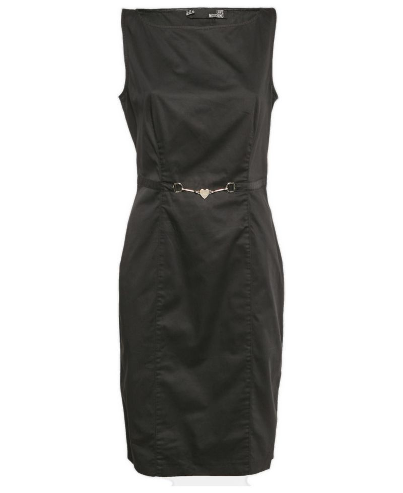Women's Black Cotton Dress