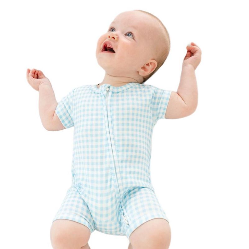 Baby Boys Harbor Gingham Bamboo Sleeper