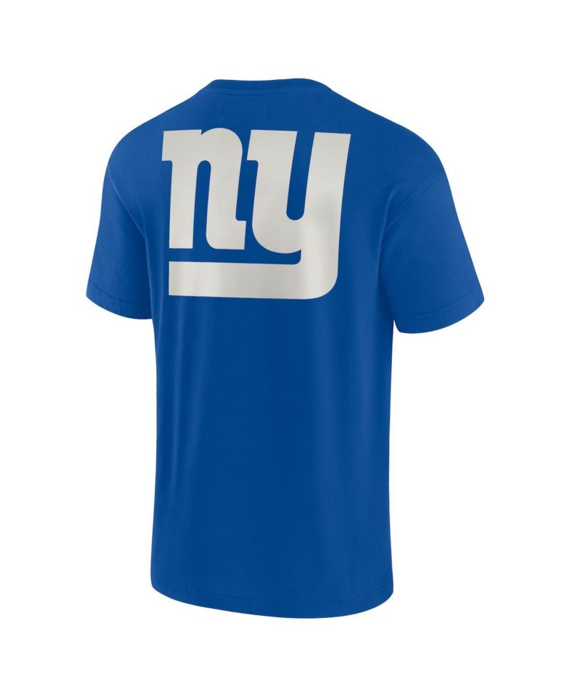 Men's and Women's Royal New York Giants Super Soft Short Sleeve T-shirt