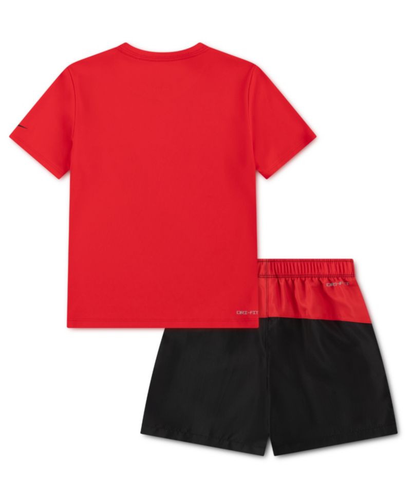 Boys' 2T-7 Dri-FIT Crewneck T-Shirt and Woven Shorts, 2-Piece Set
