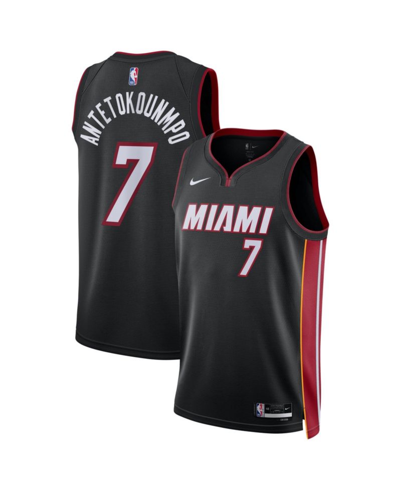 Men's and Women's Miami Heat Giannis Antetokounmpo Icon Edition Swingman Jersey