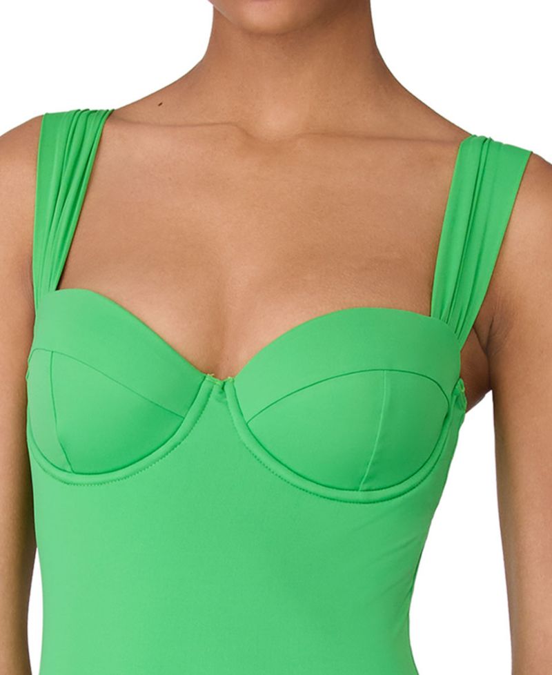 Women's Sweetheart Underwire Cutout One-Piece Swimsuit