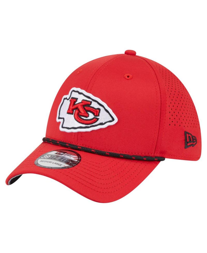 Men's Red Kansas City Chiefs Perforated 39THIRTY Flex Hat