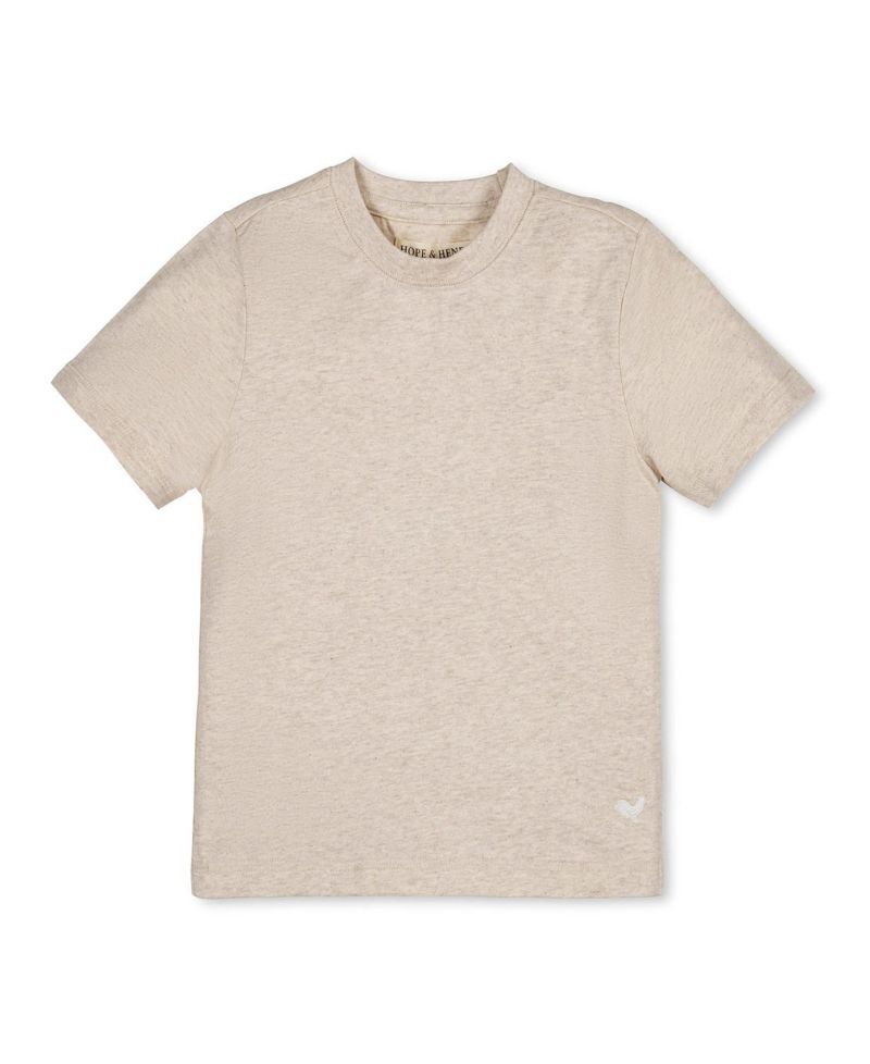 Hope and Henry Little and Big Boys' Organic Short Sleeve Henley Tee
