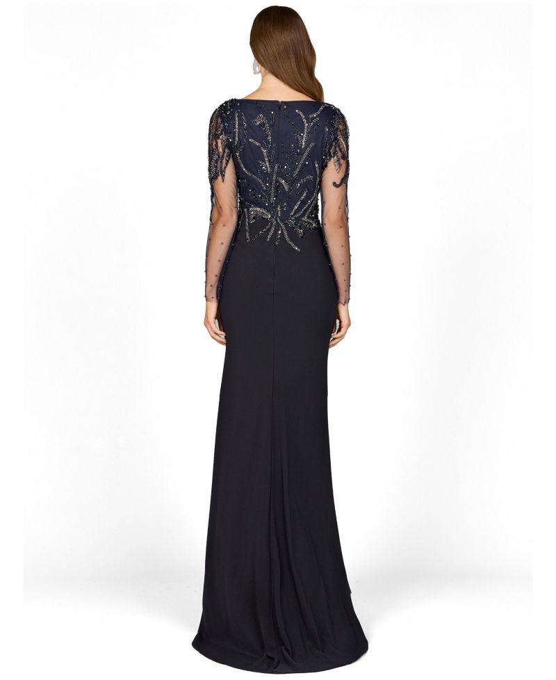Women's Long Sleeve Knit Gown