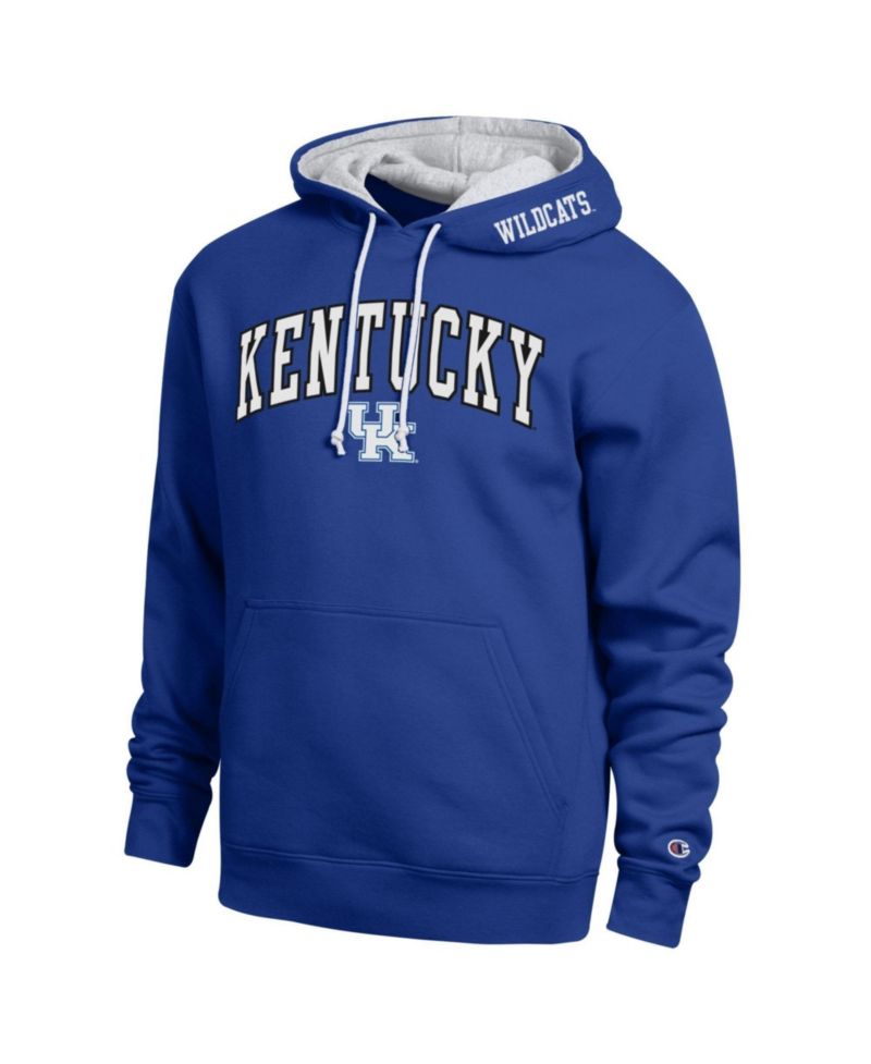 Men's Royal Kentucky Wildcats Arch Tackle Twill Hoodie