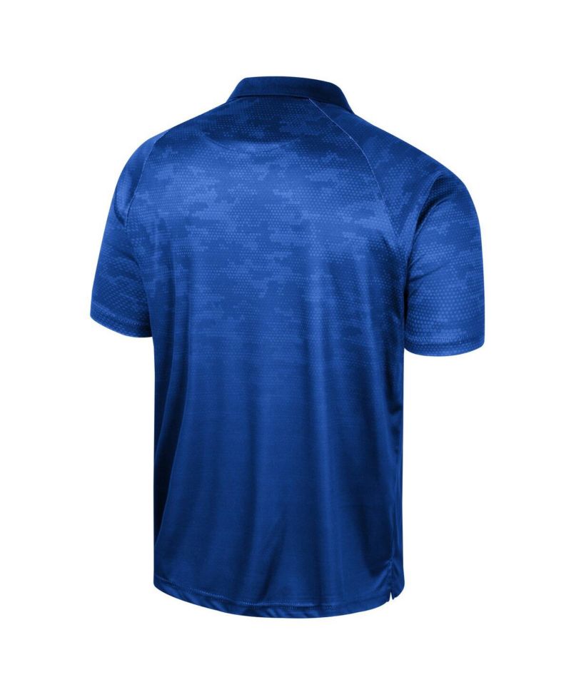 Men's Royal Kentucky Wildcats Honeycomb Raglan Polo Shirt