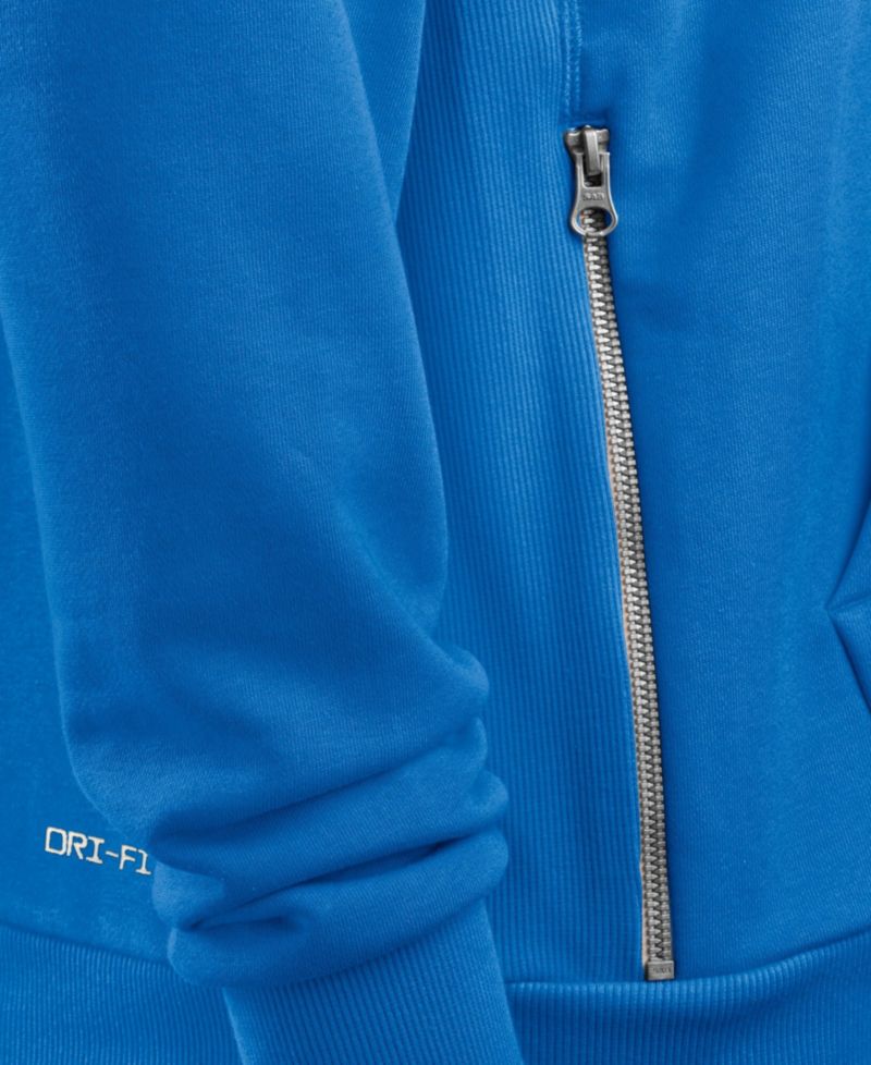 Men's Blue Detroit Lions Alt Sideline Standard Issue Dri-FIT Hoodie