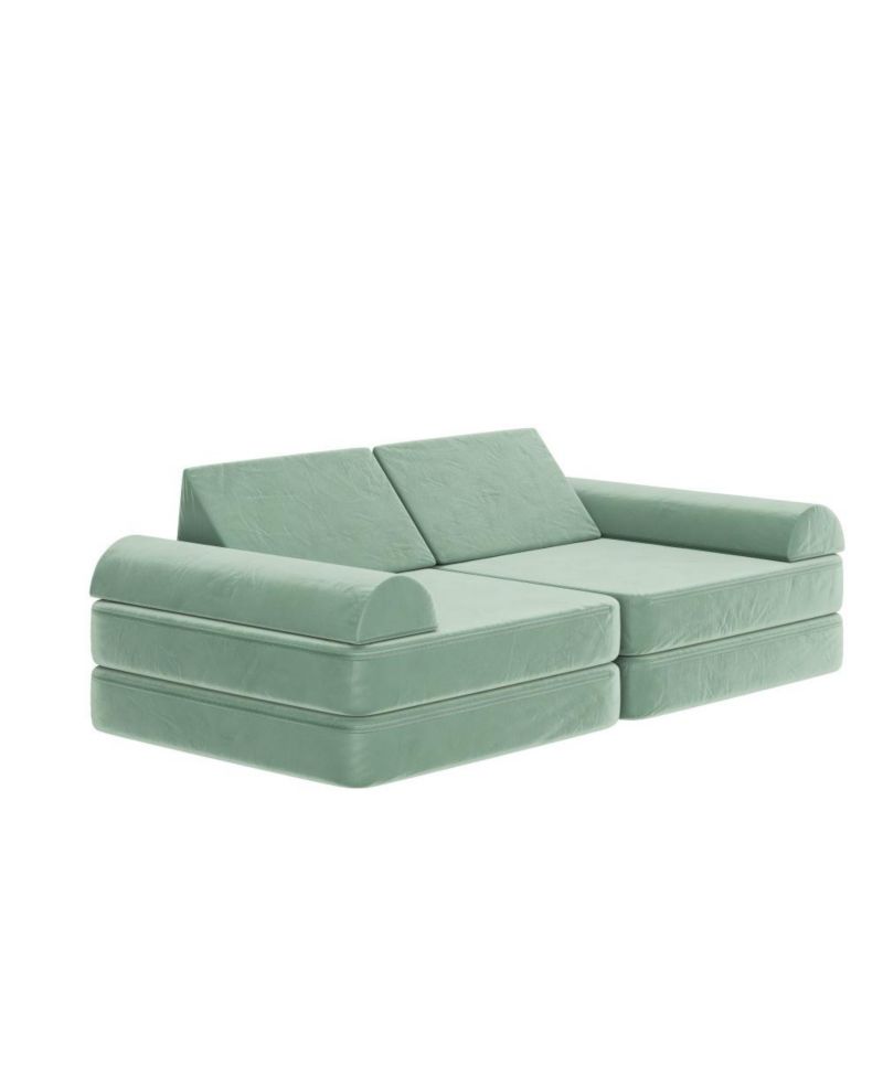 Conner Modular Play Couch For Kids With Convertible 6-Piece Design And Soft Foam Cushions