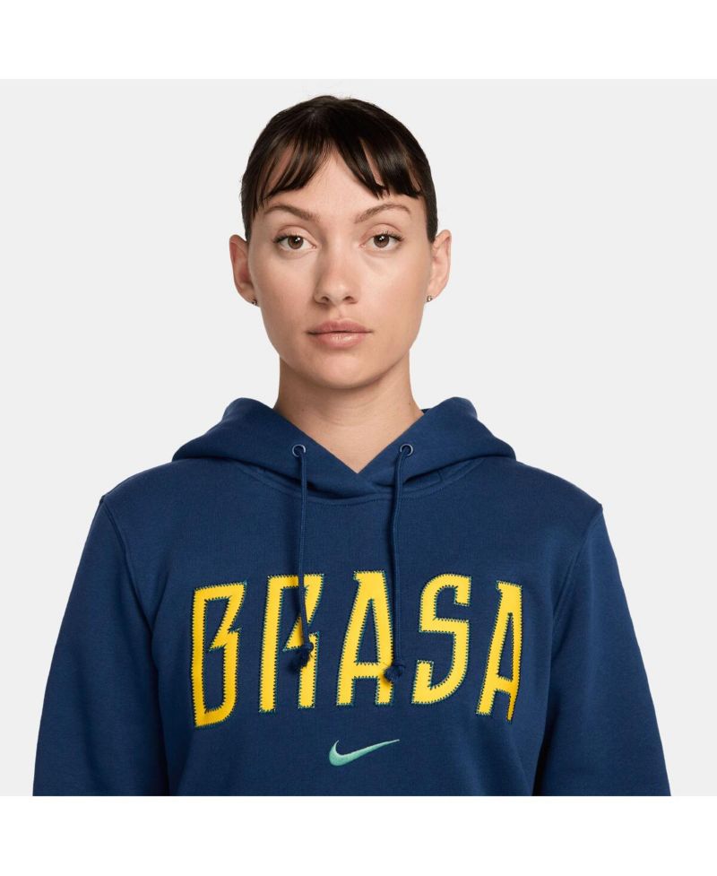Women's Blue Brazil National Team Phoenix Fleece Hoodie