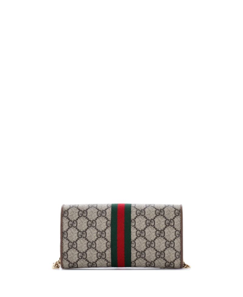 Ophidia Chain Wallet GG Coated Canvas