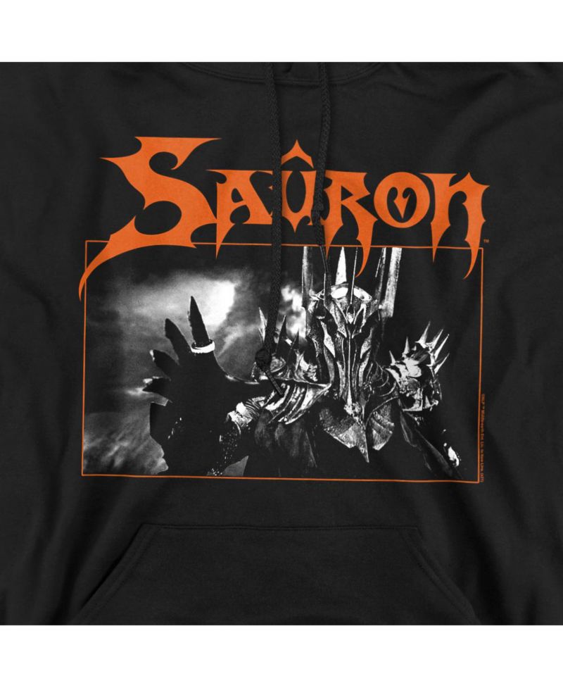 Men's Sauron Graphic Long-Sleeve Cotton-Polyester Blend Hoodie